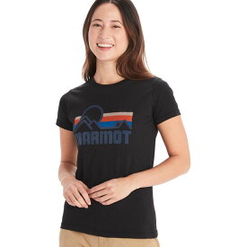 【送料無料】 マーモット レディース Tシャツ トップス Coastal T-Shirt - Women's Black/Storm