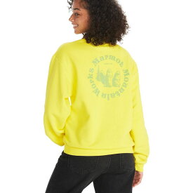 【送料無料】 マーモット レディース パーカー・スウェット アウター Circle Heavyweight Crew Sweatshirt - Women's Yellow Blaze