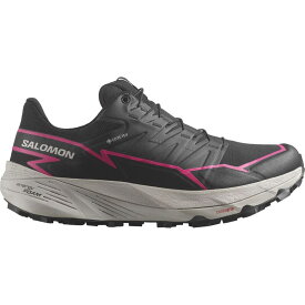【送料無料】 サロモン レディース スニーカー シューズ Thundercross GORE-TEX Trail Running Shoe - Women's Black/Black/Pink Glo
