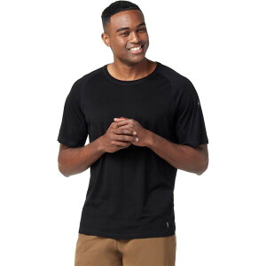 �X�}�[�g�E�[�� �����Y �g�b�v�X �V���c ���� Smartwool Merino Sport 120 Short-Sleeve Shirt - Men's Black �u���b�N