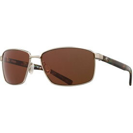 【送料無料】 コスタ レディース サングラス・アイウェア アクセサリー Ponce 580P Polarized Sunglasses Brushed Silver Frame/Copper