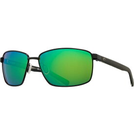 【送料無料】 コスタ レディース サングラス・アイウェア アクセサリー Ponce 580P Polarized Sunglasses Matte Black Frame/Green Mirror