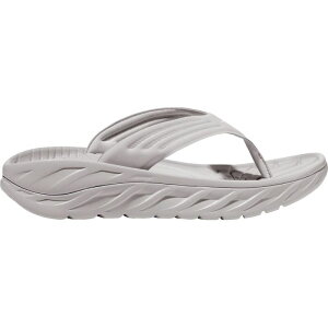 �z�J�I�l�I�l �����Y �V���[�Y �T���_�� HOKA Ora Recovery Flip Flop - Men's Lunar Rock/White �z���C�g
