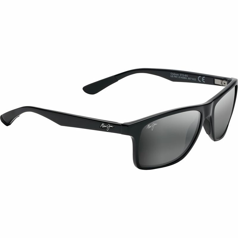 マウイジム メンズ サングラス・アイウェア アクセサリー Onshore Polarized Sunglasses Gloss Black/Neutral Grey その他