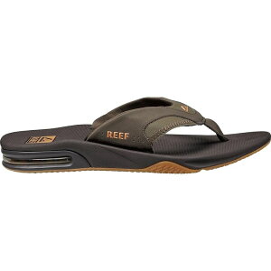 [t Y V[Y T_ Brown/Gum Reef Fanning Flip Flop - Men's