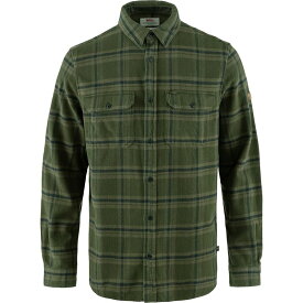 【送料無料】 フェールラーベン メンズ シャツ トップス Ovik Heavy Flannel Shirt - Men's Deep Forest/Laurel Green