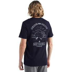 【送料無料】 アイスブレーカー メンズ シャツ トップス Tech Lite II Grown Down South Short-Sleeve T-Shirt - Men's Midnight Navy