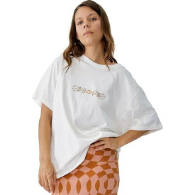 【送料無料】 リズム レディース Tシャツ トップス Radiant Oversized T-Shirt - Women's Vintage White