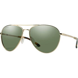 【送料無料】 スミス レディース サングラス・アイウェア アクセサリー Layback Polarized Sunglasses Gold/ChromaPop Polarized Gray Green