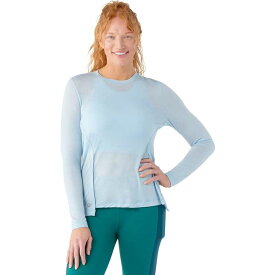 【送料無料】 スマートウール レディース Tシャツ トップス Active Long-Sleeve Crew Top - Women's Winter Sky Heather