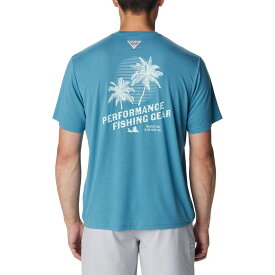 【送料無料】 コロンビア メンズ シャツ トップス PFG Uncharted Tech T-Shirt - Men's Canyon Blue Easy Breezy