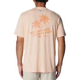 【送料無料】 コロンビア メンズ シャツ トップス PFG Uncharted Tech T-Shirt - Men's Peach Fizz Easy Breezy