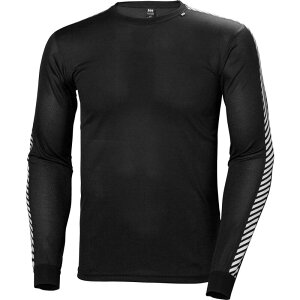 �w���[�n���Z�� �����Y �g�b�v�X T�V���c Helly Hansen Lifa Stripe Crew Top - Men's Black �u���b�N