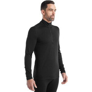 �A�C�X�u���[�J�[ �����Y �g�b�v�X T�V���c ���� Icebreaker Merino 200 Oasis Long-Sleeve 1/2-Zip Top - Men's Black �u���b�N
