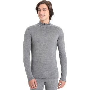 �A�C�X�u���[�J�[ �����Y �g�b�v�X T�V���c ���� Icebreaker Merino 200 Oasis Long-Sleeve 1/2-Zip Top - Men's Gritstone Heather �w�U�[