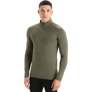 �A�C�X�u���[�J�[ �����Y �g�b�v�X T�V���c ���� Icebreaker Merino 200 Oasis Long-Sleeve 1/2-Zip Top - Men's Loden
