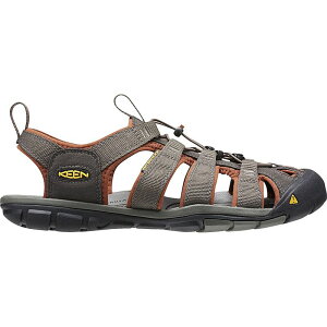 L[ Y V[Y T_ KEEN Clearwater CNX Sandal - Men's Raven/Tortoise Shell