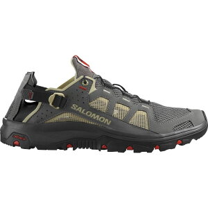 yz T Y Xj[J[ V[Y Techamphibian 5 Water Shoe - Men's Pewter Moth Fiery Red