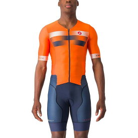【送料無料】 カステリ メンズ Tシャツ トップス Free Sanremo 2 Short-Sleeve Suit - Men's Brilliant Orange/Belgian Blue-White
