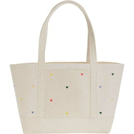 【送料無料】 バッグー レディース トートバッグ バッグ Medium Heavyweight Canvas Tote Embroidered Hearts