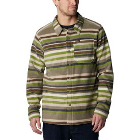 【送料無料】 コロンビア メンズ シャツ トップス Steens Mountain Printed Shirt Jacket - Men's Stone Green Surfcrest Stripe Print