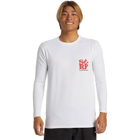 【送料無料】 クイックシルバー メンズ Tシャツ トップス Everyday Surf Long-Sleeve T-Shirt - Men's White/Black