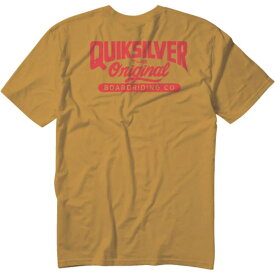 【送料無料】 クイックシルバー メンズ Tシャツ トップス Original Script MT0 Shirt - Men's Mustard