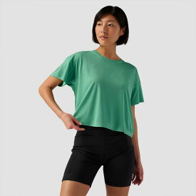 【送料無料】 バックカントリー レディース Tシャツ トップス Destination Lightweight Crop Tee - Women's Wintergreen