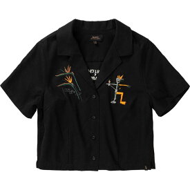 【送料無料】 ローアク レディース Tシャツ トップス Camp Shirt Basquiat - Women's Black