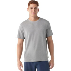 �X�}�[�g�E�[�� �����Y �g�b�v�X T�V���c ���� Smartwool Perfect Crew Short-Sleeve T-Shirt - Men's Light Gray Heather �O���[