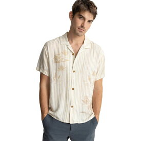 【送料無料】 リズム メンズ シャツ トップス Lily Stripe Cuban Short-Sleeve Shirt - Men's Camel