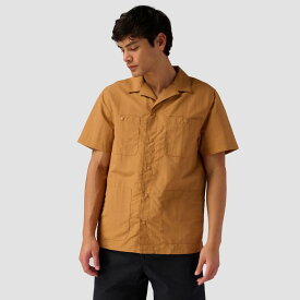 【送料無料】 ストイック メンズ シャツ トップス Utility Button Up Short-Sleeve Shirt - Men's Brown Sugar