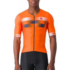 【送料無料】 カステリ メンズ Tシャツ トップス Free Speed 2 Race Top - Men's Brilliant Orange/Belgian Blue-White