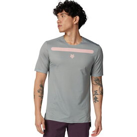 【送料無料】 フォックスレーシング メンズ Tシャツ トップス Flexair Short-Sleeve Jersey - Men's Aviation Race Grey Vintage