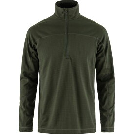 【送料無料】 フェールラーベン メンズ ジャケット・ブルゾン アウター Abisko Lite Fleece 1/2-Zip - Men's Deep Forest