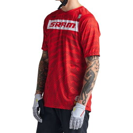 【送料無料】 トロイリーデザイン メンズ Tシャツ トップス Skyline Air Jersey - Men's Sram Roots Fiery Red