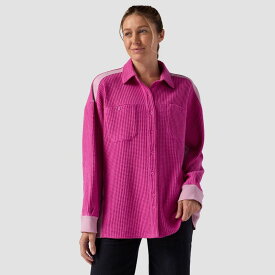 【送料無料】 バックカントリー レディース Tシャツ トップス Waffle Button-Up - Women's Rose Violet
