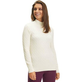 【送料無料】 ファルケ レディース ニット・セーター アウター BA Cable Mock Sweater - Women's Cream