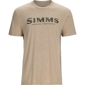 【送料無料】 シムズ メンズ Tシャツ トップス Simms Logo T-Shirt - Men's RC Olive Drab/Oatmeal Heather