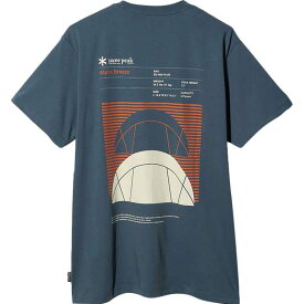 【送料無料】 スノーピーク メンズ Tシャツ トップス Alpha Breeze Typography T-Shirt Blue