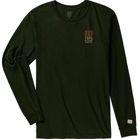 【送料無料】 トポ・デザイン メンズ Tシャツ トップス Large Logo Long-Sleeve T-Shirt - Men's Olive