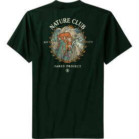 【送料無料】 パークスプロジェクト メンズ Tシャツ トップス Nature Club Members Pocket T-Shirt Dark Green
