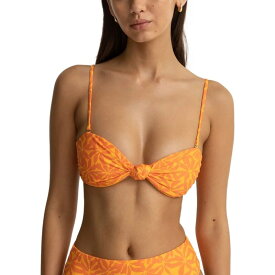 【送料無料】 リズム レディース トップのみ 水着 Allegra Knot Bandeau Bikini Top - Women's Orange