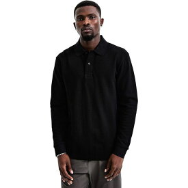 【送料無料】 レイニングチャンプ メンズ ポロシャツ トップス Academy Long-Sleeve Polo Shirt - Men's Black