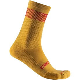 【送料無料】 カステリ メンズ 靴下 アンダーウェア Unlimited 18 Sock - Men's Goldenrod/Rich Red