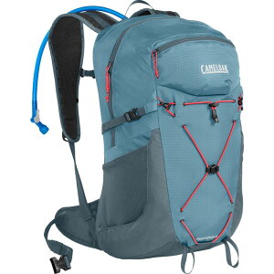 �P�C�����o�b�N ���f�B�[�X �o�b�O �o�b�N�p�b�N�E�����b�N�T�b�N T�V���c CamelBak Fourteener 24L 100oz Hydration Pack - Women's Smoke Blue/Fiery Coral �X���[�N