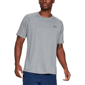 A_[A[}[ Y gbvX Vc Steel Light Heather/Black Under Armour Tech 2.0 Short-Sleeve Shirt - Men's