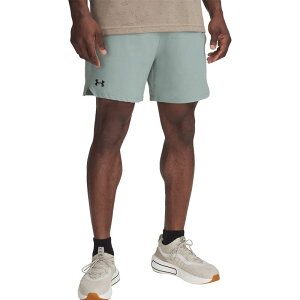 A_[A[}[ Y {gX n[tpcEV[c Under Armour Vanish Woven 6in Short - Men's Silica Green/Black ubN