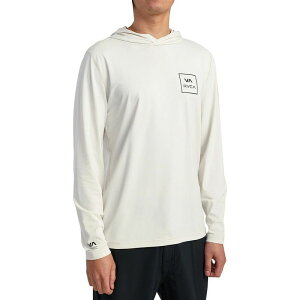 [J Y AE^[ p[J[EXEFbg Vc p[J[ RVCA Surf Shirt Hoodie - Men's Silver Bleach Vo[