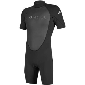 �I�j�[�� �����Y ���� �㉺�Z�b�g ���� O'Neill Reactor II 2mm Back-Zip Short-Sleeve Spring Wetsuit - Men's Black/Black �u���b�N
